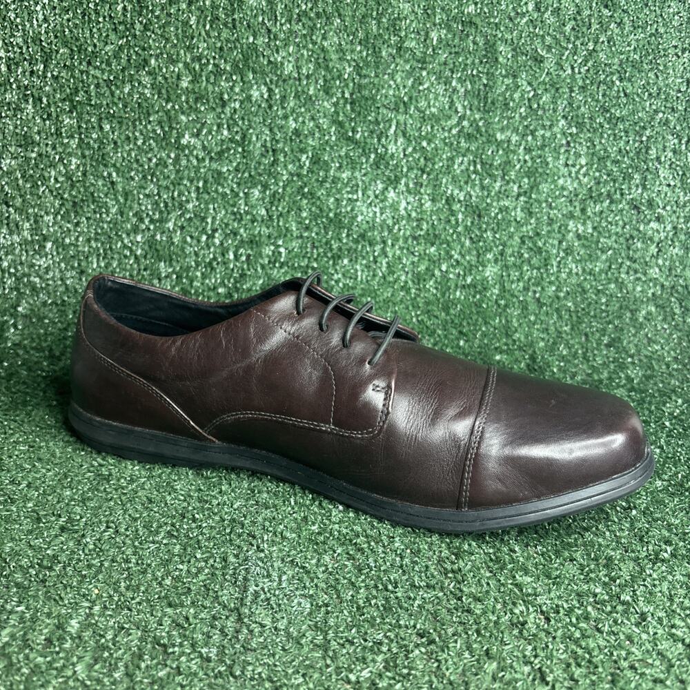 Birchbury Brenston Burgundy Leather Minimalist Oxford Dress Shoe Mens Size 12 - Picture 6 of 12